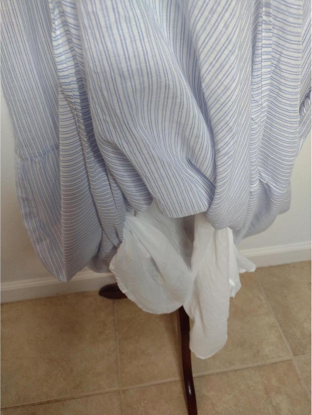 NWT Japna Women's Blue Striped Dress Size Medium - Picture 4 of 11